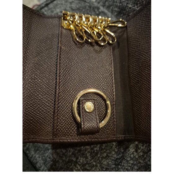 Salvatore Ferragamo Gancini Key Case Leather Peppermint Auth 98227 - Picture 3 of 4